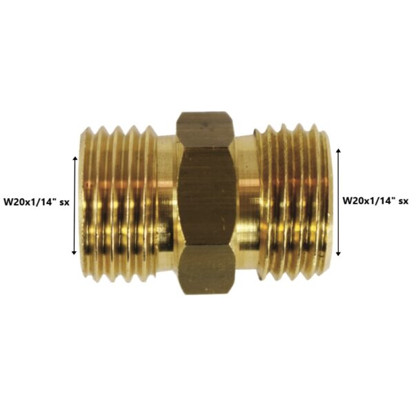 Niples per gas Ø 1/2″ sx – 1/2″ sx