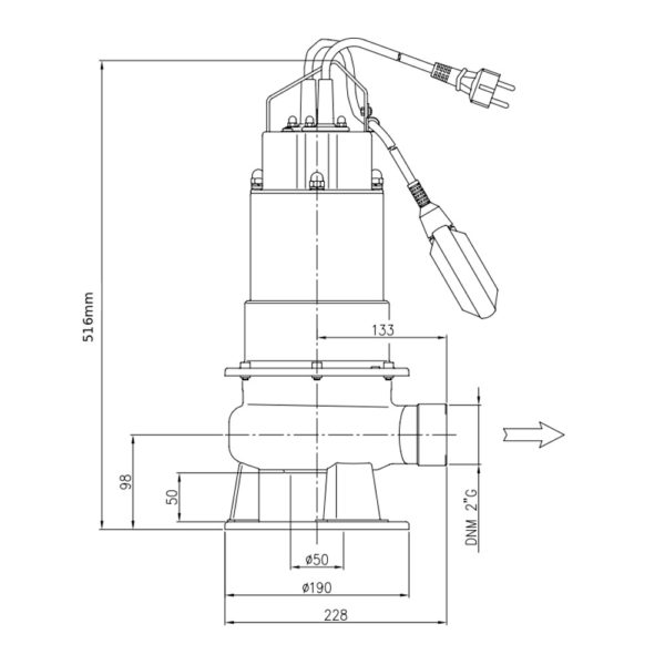 Elettropompe sommersa per fognatura EBARA vox 150 A