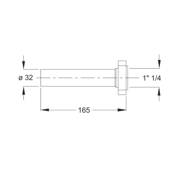 Prolunga universale 1″ 1/4 x 32mm Bonomini