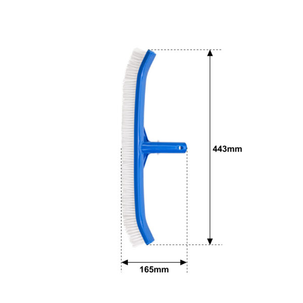 Spazzola curva per pulizia pareti e fondo piscina