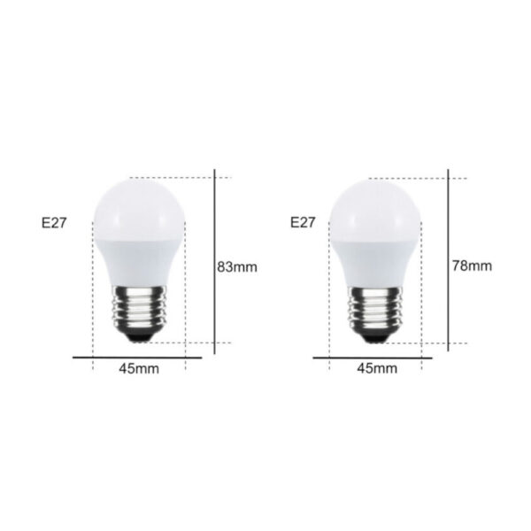 Set lampadine LED E27 E14 a sfera bianco caldo