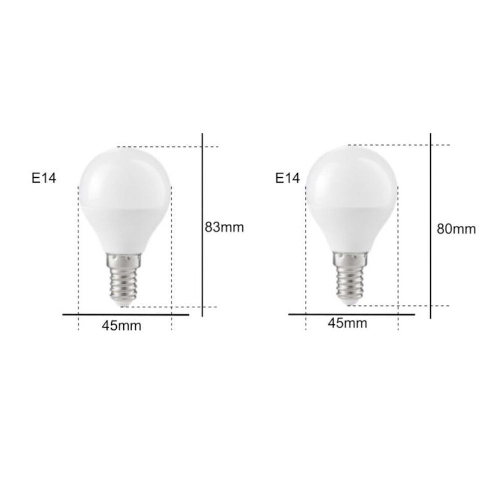 Lampadina LED filamento E14 4W a sfera bianco caldo - D'Alessandris