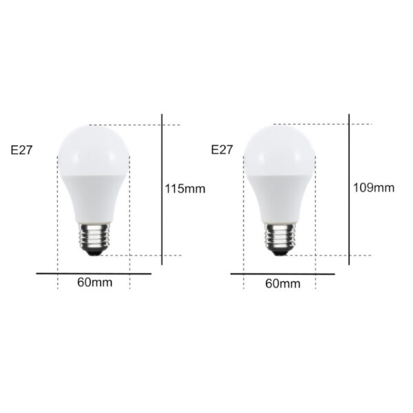 Set lampadine LED E27 a globo a goccia bianco freddo - D'Alessandris