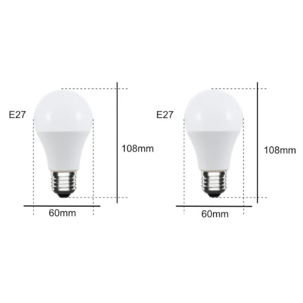 Set lampadine LED E27 a goccia bianco caldo