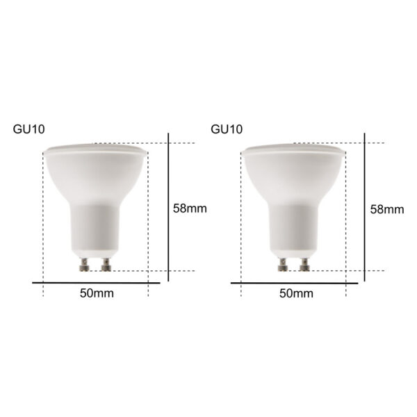 Set lampadine faretti LED GU10 bianco caldo