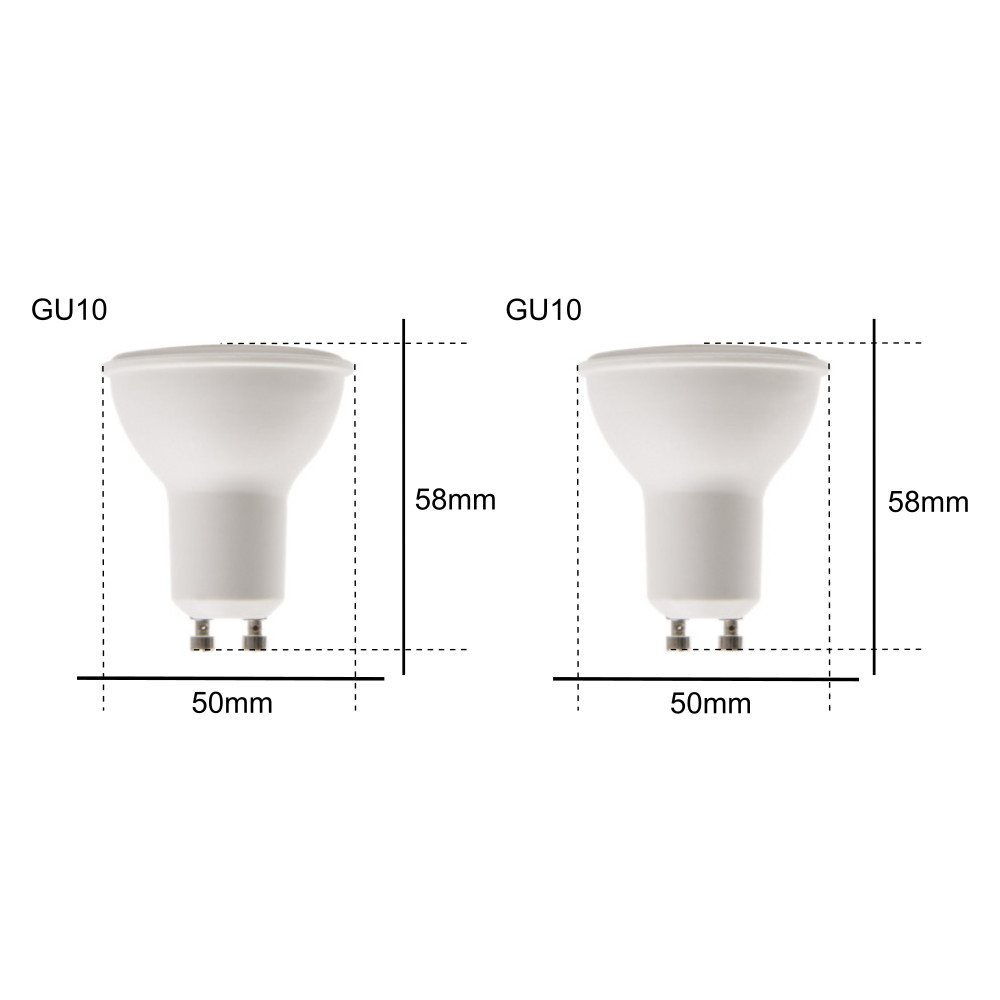 Set lampadine faretti LED GU10 bianco freddo - D'Alessandris