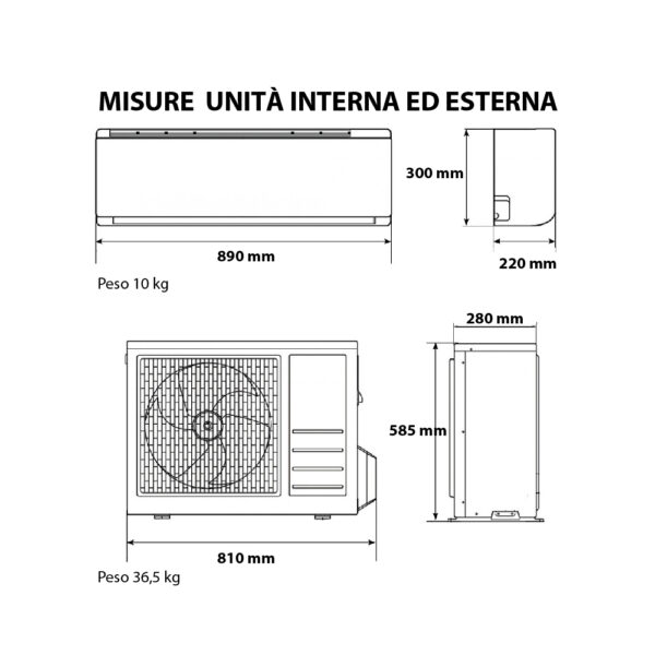 Condizionatore inverter 18000 BTU Hisense Easy Smart A++/A+