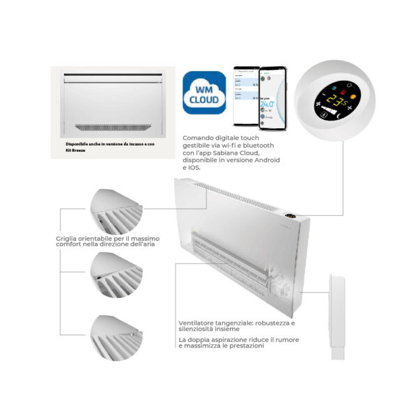 Ventilconvettore WiFi Sabiana Carisma Whisper 10