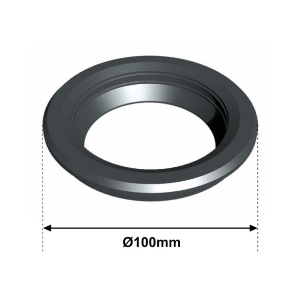 Guarnizione doppio labbro per tubature 100mm