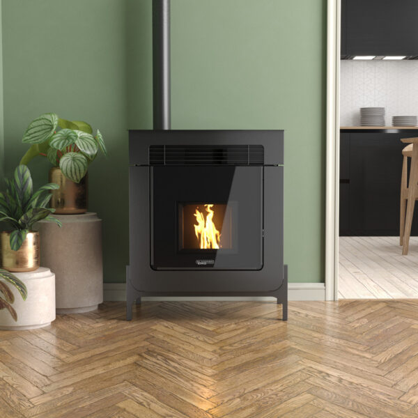 Stufa a Pellet DAFNE AIR Laminox 7 KW bordeaux