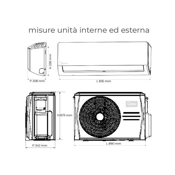 Condizionatore trial WiFi Ready 9000+9000+12000 BTU Midea