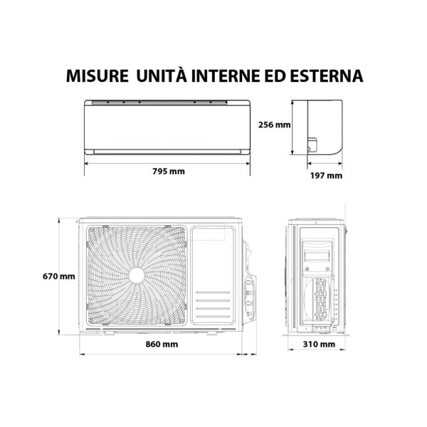 Condizionatore trial WiFi 9000+9000+12000 BTU Hisense