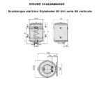 Scaldabagno elettrico styleboiler 80 litri serie 80 verticale - D' Alessandris