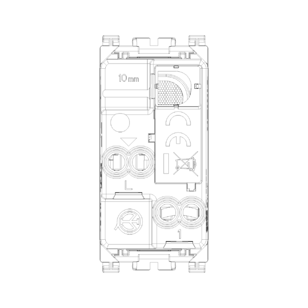 Interruttore 1P 10AX bianco Arke Vimar