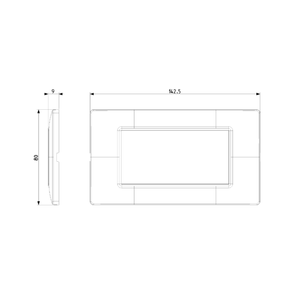 Placca Reflex 4M acqua Plana Vimar