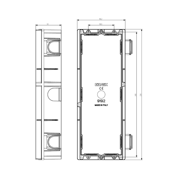 Scatola Incasso Videocitofono 2M Elvox Vimar